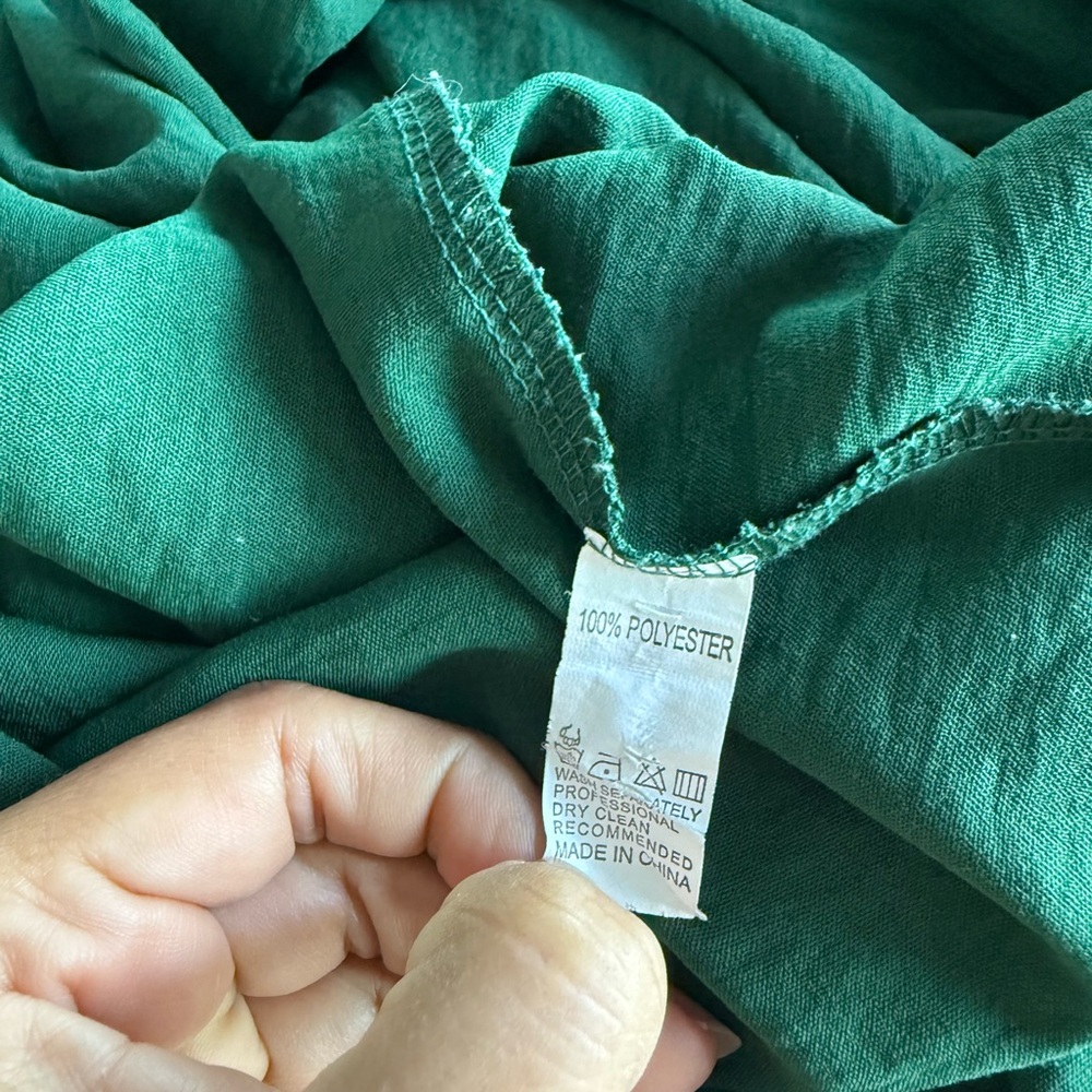 Chic Long Sleeve Green Maxi Dress - Picture 4 of 11